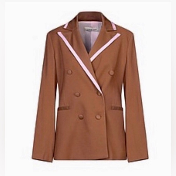 NWT Giuliette Brown Double-Breasted Blazer - Picture 4 of 13